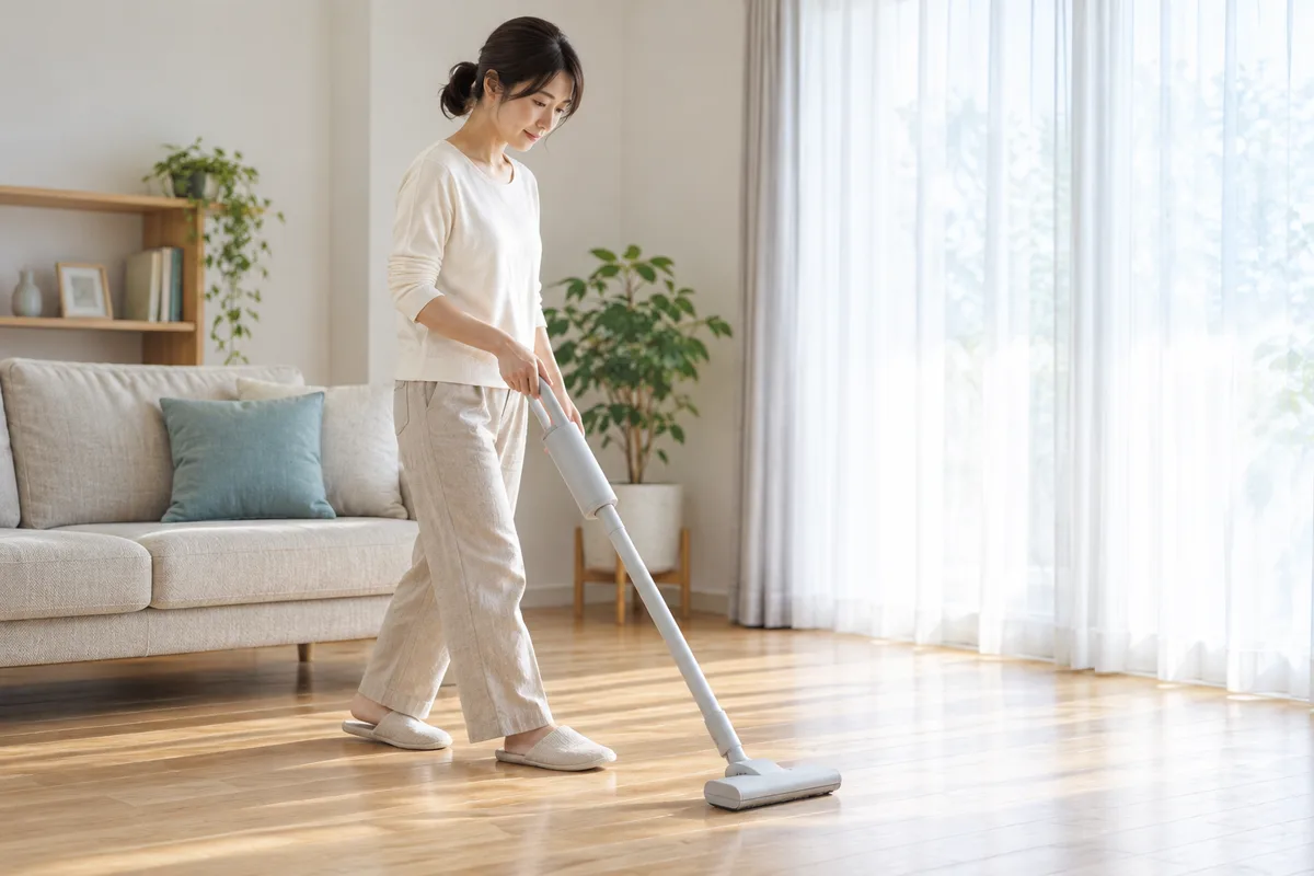 屋外を歩く女性